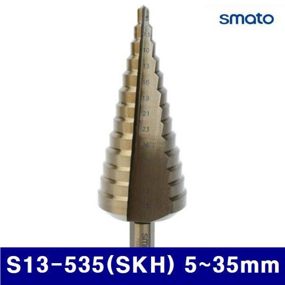 스마토 1139752 직선형 코발트 스텝드릴 S13-535(SKH) 5-35mm 2-3mm (1EA)