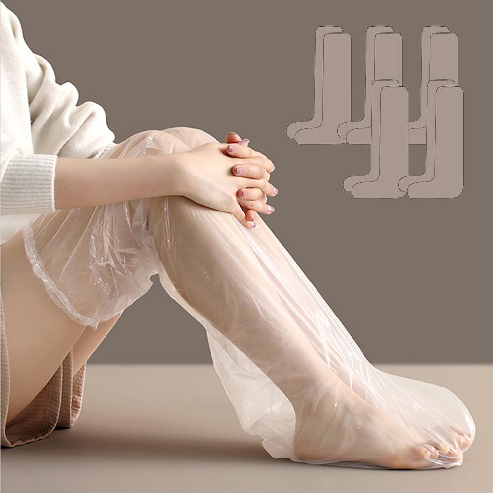 장만A737 일회용 다리커버 비닐 5쌍 보습관리 발미용 스파 작업용 업소용 가정용