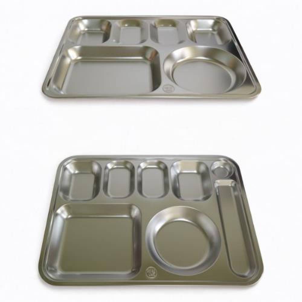 5찬 스텐식판 베르 성인용 5찬식판 병원 단체급식 학교