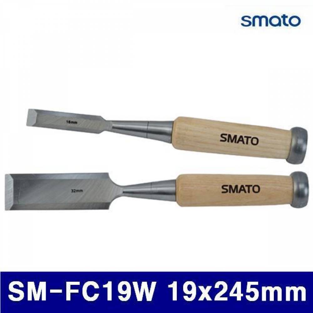 스마토 1092992 목공용끌-나무핸들 SM-FC19W 19x245mm  (1ea)