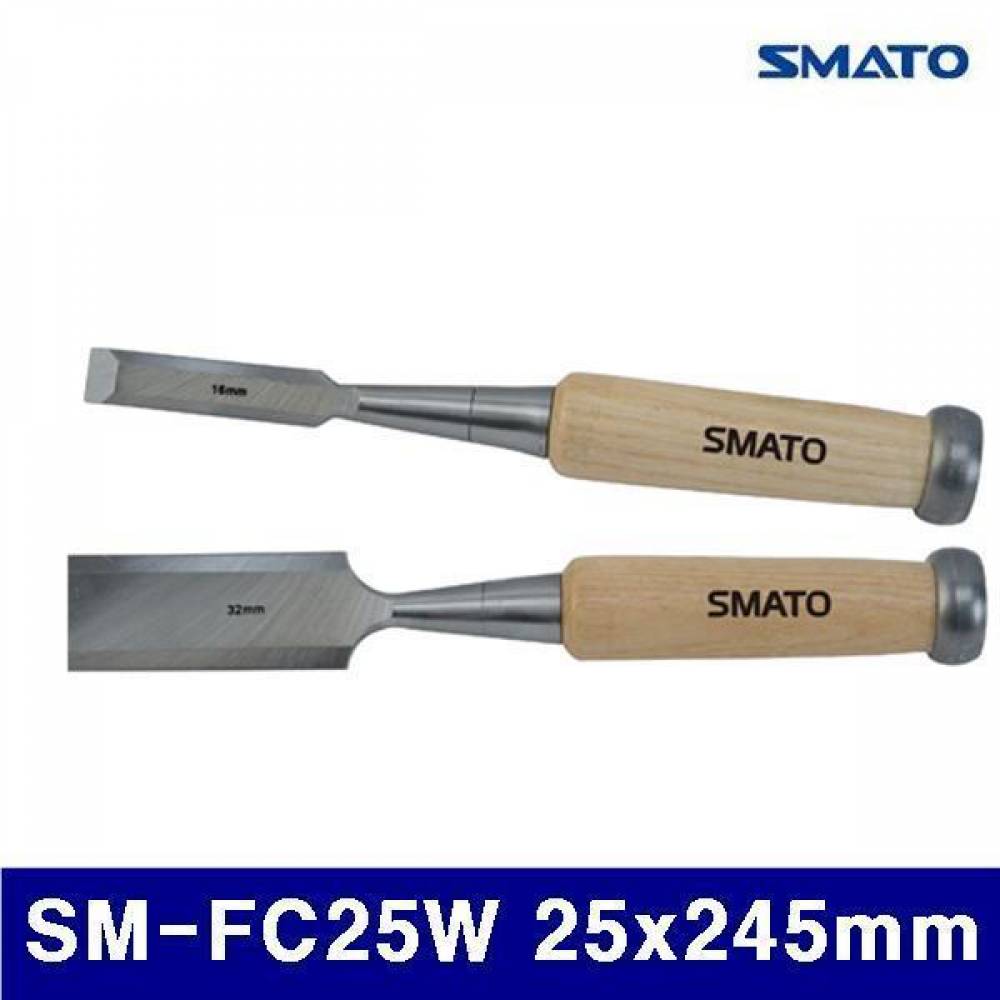 스마토 1093016 목공용끌-나무핸들 SM-FC25W 25x245mm  (1ea)