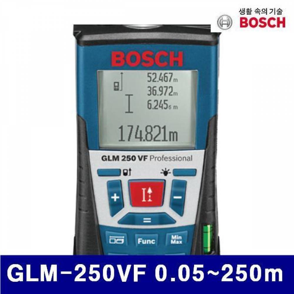 보쉬 5058710 레이저거리측정기 GLM-250VF 0.05-250m 66x120x33mm (1EA)