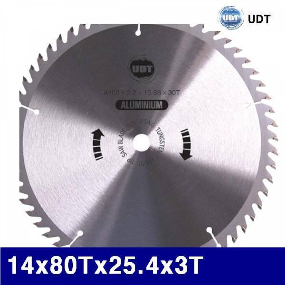 UDT 5005143 팁쏘-알루미늄용 14x80Tx25.4x3T   (1EA)