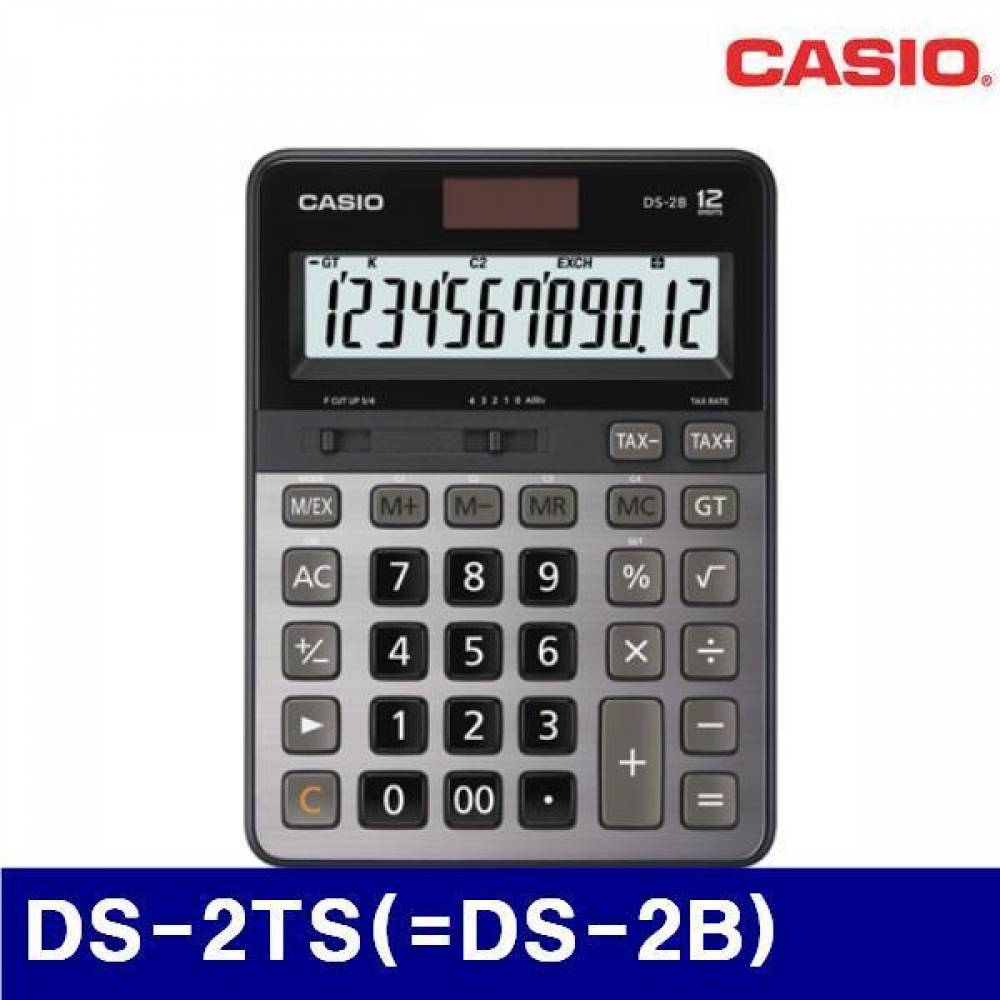 카시오 4171500 전자계산기 DS-2TS(-DS-2B) 148x194x47.8 블랙 (1EA)