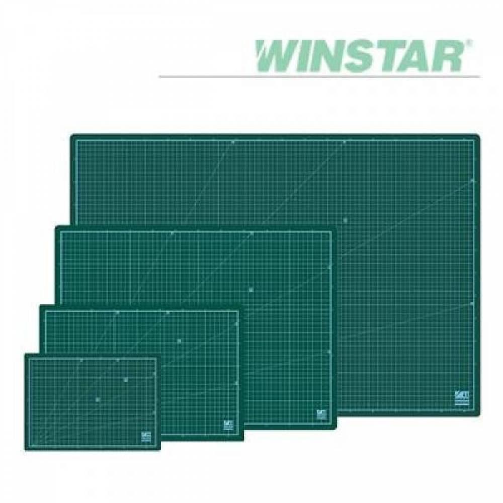 윈스타 PVC 녹색 300X215 A4 데스크 커팅 매트 데스크매트/책상패드(제작 로고 인쇄 홍보 기념품 판촉물)